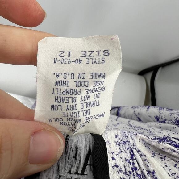 Vintage Ali Miles Short Sleeve Blouse & Pants Set TieDye 80's USA Made Women 12 - Picture 3 of 14